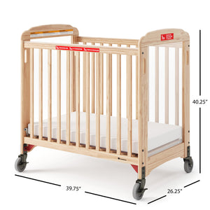 Infant Evacuation Daycare Crib with Clearview Panels & Foam Mattress