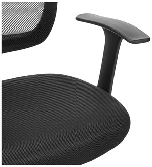 Breathable Mesh Mid-Back Office Chair with Armrests & Lumbar Support