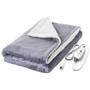 2-in-1 Heated Weighted Blanket with Sherpa & Micromink — 13 lbs, 50" x 60"
