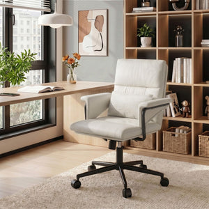 Mid-Back Ergonomic Office Chair with Lumbar Support