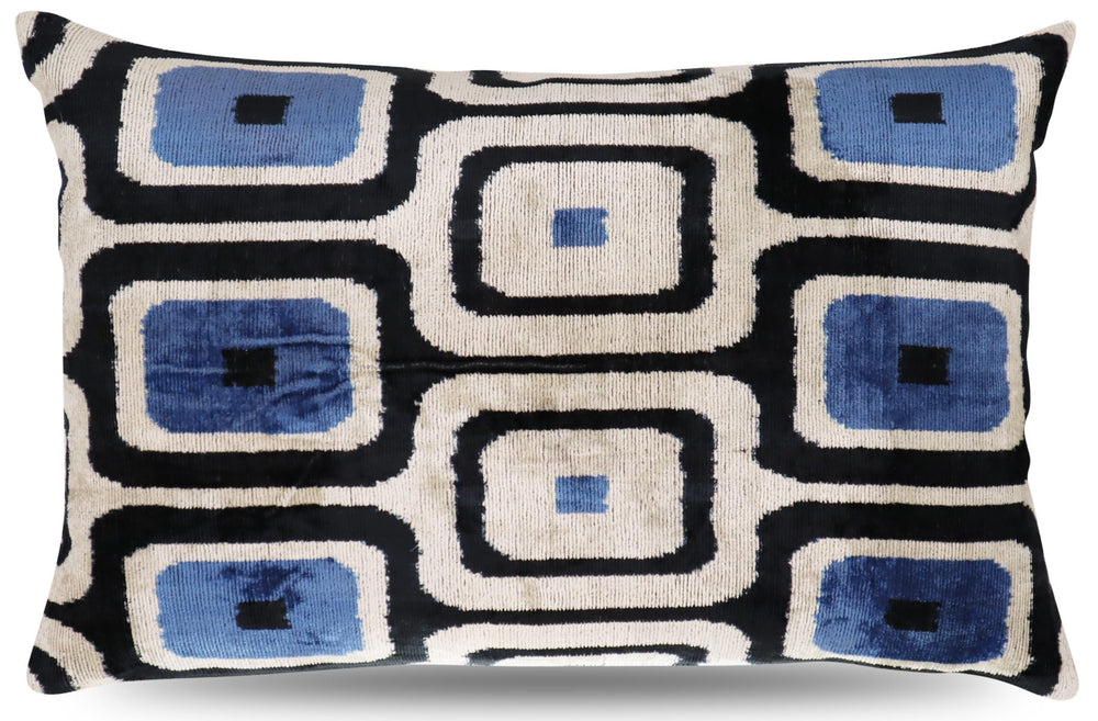 Geometric Velvet Throw Pillow 16" x 24"
