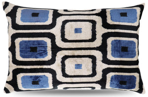 Geometric Velvet Throw Pillow 16" x 24"