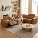L-Shaped Power Recliner Sectional Sofa with Storage Console & USB Ports