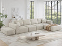 Modular L-Shaped Sectional Sofa Bed