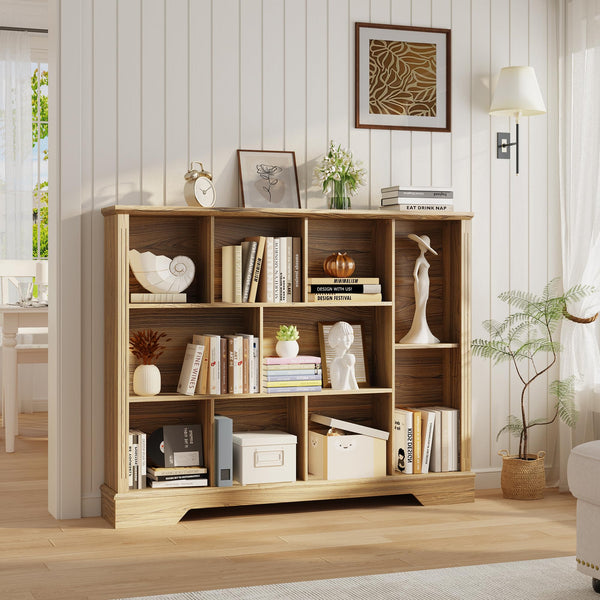 10-Cube Storage Organizer Bookshelf – 4-Tier Shelving Unit