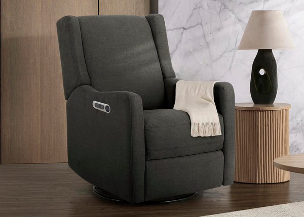 Power Recliner Swivel Glider with USB Charging – Stain-Resistant Fabric