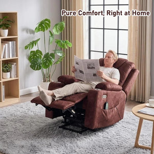 Oversized Power Lift Recliner Chair with Massage & Heat