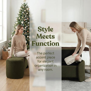 50-Inch Storage Ottoman Bench