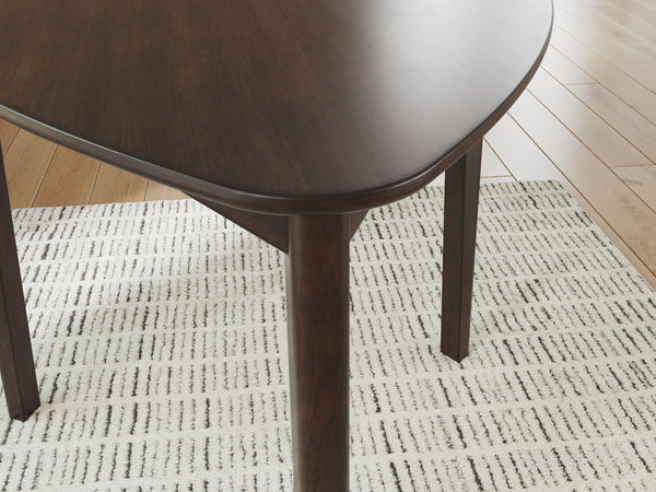 Triangle Dining Table with Tapered Legs