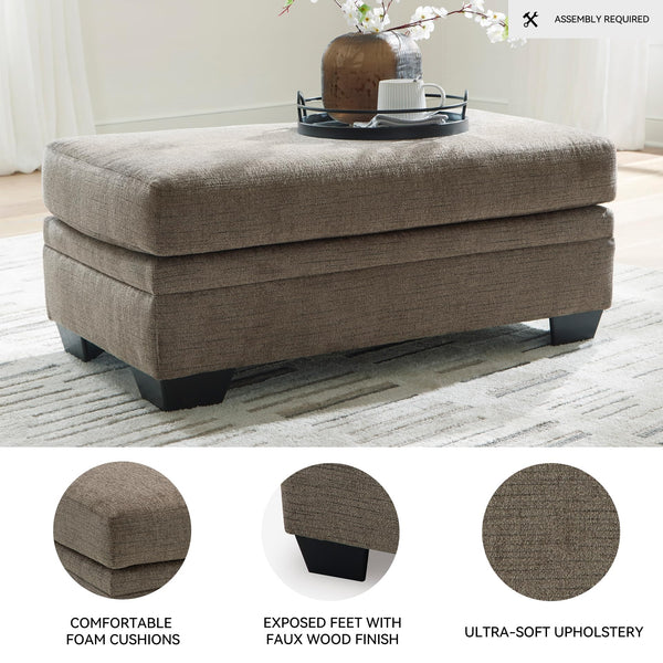 Contemporary Upholstered Rectangular Ottoman