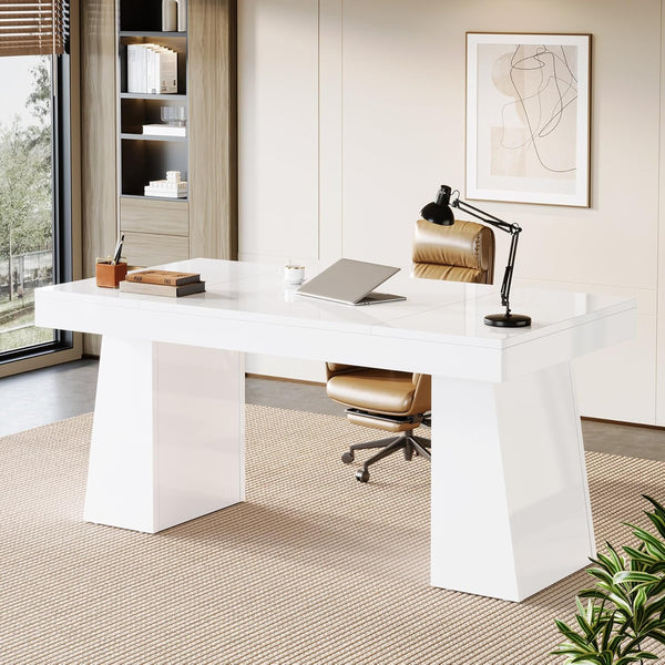 55-Inch Double Pedestal Executive Desk