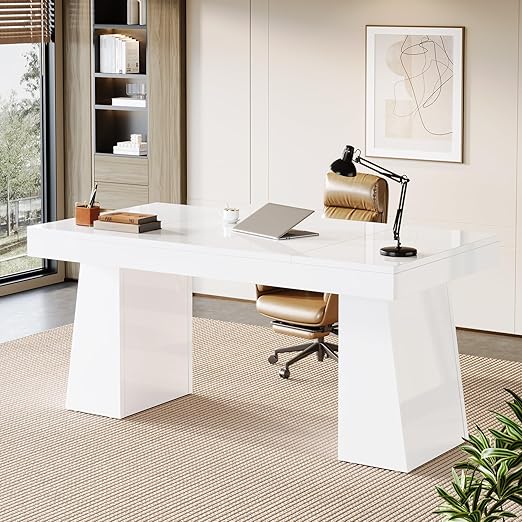 55-Inch Executive Desk with Double Pedestal