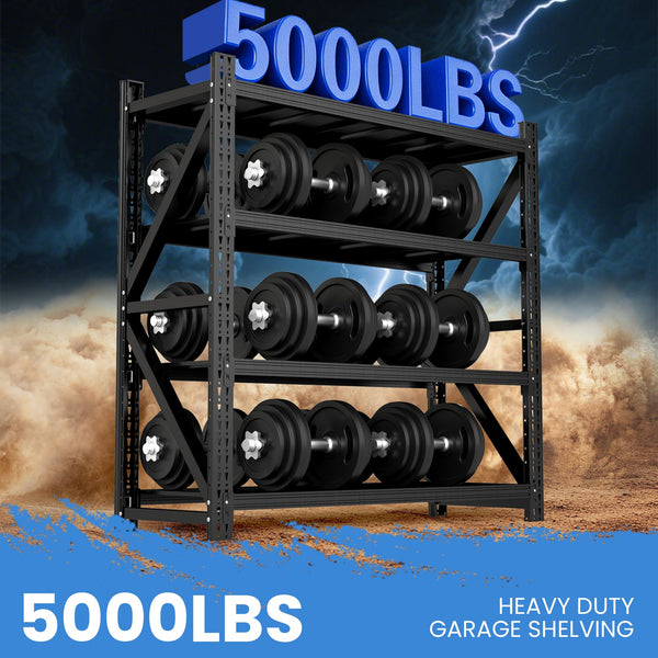 Heavy Duty Garage Storage Shelving Unit, 4-Tier Metal