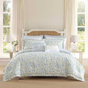 Floral Cotton Comforter Bedding Set with Shams & Pillows