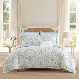 Floral Cotton Comforter Bedding Set with Shams & Pillows