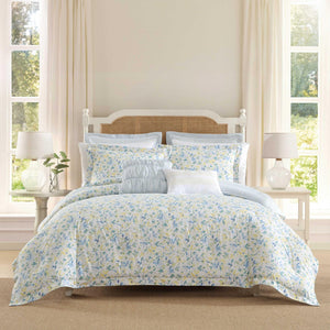 Floral Cotton Comforter Bedding Set with Shams & Pillows