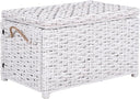 Wicker Storage Trunk with Removable Lid