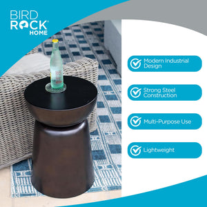 Metal Decorative Garden Stool & Outdoor Accent Side Table