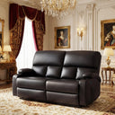 2-Seater Massage Recliner Loveseat with Heat & USB