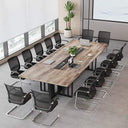12ft Large Conference Table with 2" Thick Top & Metal Grid Base