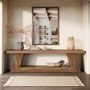 63" Wooden Entryway Bench with Storage Shelf — Farmhouse Hallway Seating
