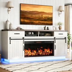 70" Fireplace TV Stand with 36" Electric Fireplace