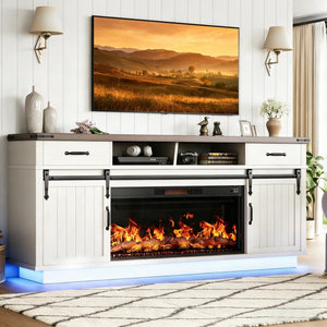 70" Fireplace TV Stand with 36" Electric Fireplace
