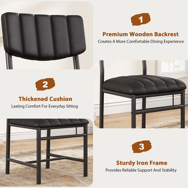 Upholstered Dining Chairs Set of 4
