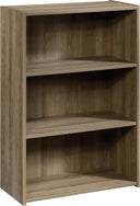 3-Shelf Freestanding Bookcase with Adjustable Shelves