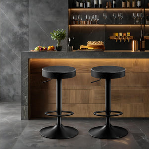 Swivel Adjustable Bar Stools Set of 2