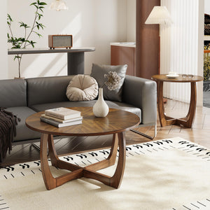 Mid-Century Modern Round End Table