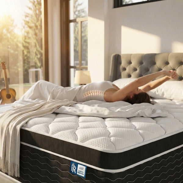 12-Inch California King Hybrid Mattress | Cooling Gel Memory Foam & Pocketed Spring