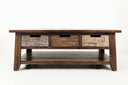 Painted Canyon Castored Rectangle Cocktail Table