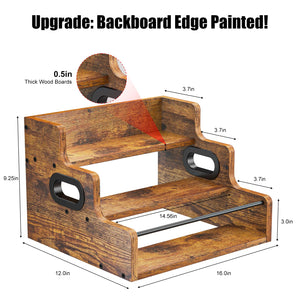 3-Tier Countertop Liquor & Wine Display Shelf