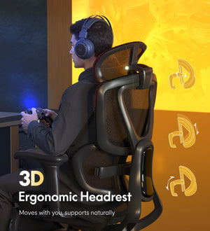 Ergonomic Mesh Office & Gaming Chair with Lumbar Support