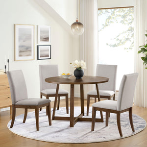 45-Inch Round Pedestal Dining Table — Seats 4