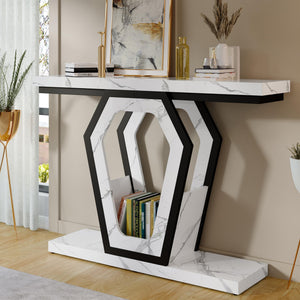 47" Console Table – Marble Texture
