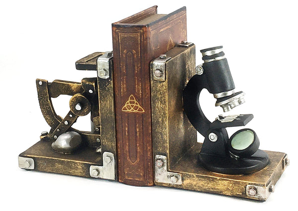 Golden Scientist Decorative Bookends