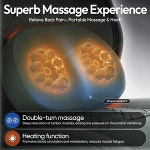 Ergonomic Fabric Gaming Chair with Heated Massage & Footrest