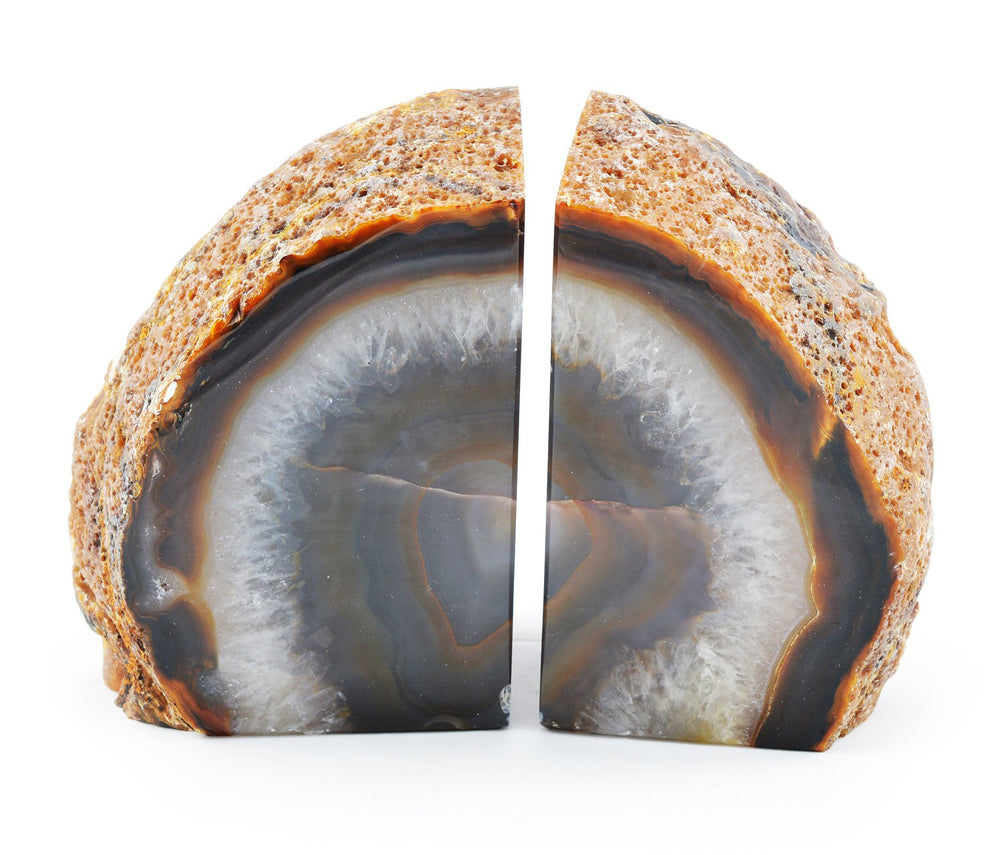 Polished Agate Bookends – Set of 2