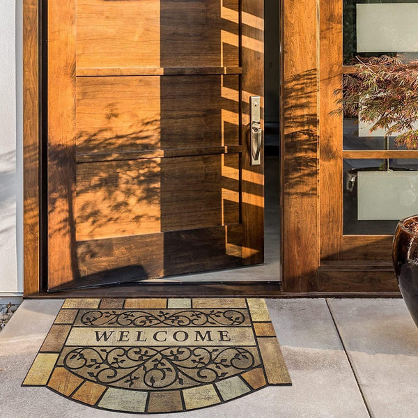 Heavy-Duty Rubber Outdoor Welcome Mat 24x36