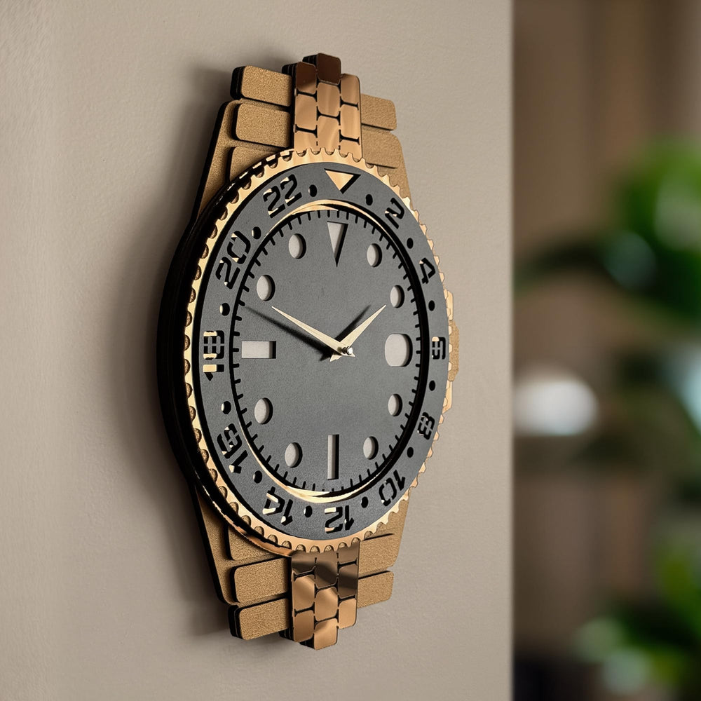 3D Layered Analog Wall Clock – Silent, Non-Ticking, Modern Home Decor