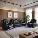 Power Reclining Sectional Sofa Set with USB Charging