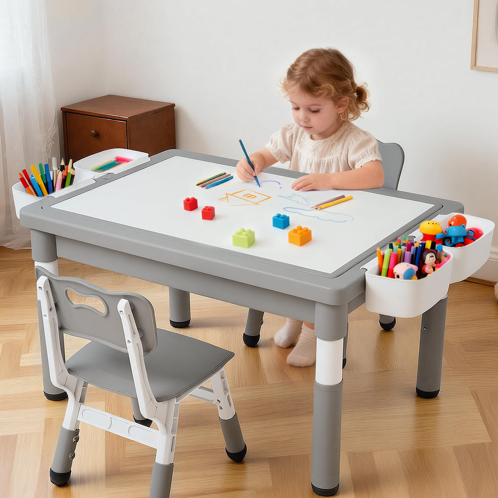 Kids Activity Table & 2 Chairs Set