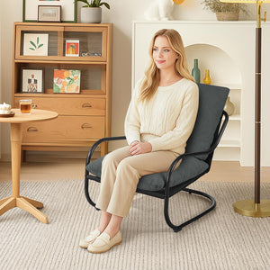 Modern Accent Chair with Metal Frame