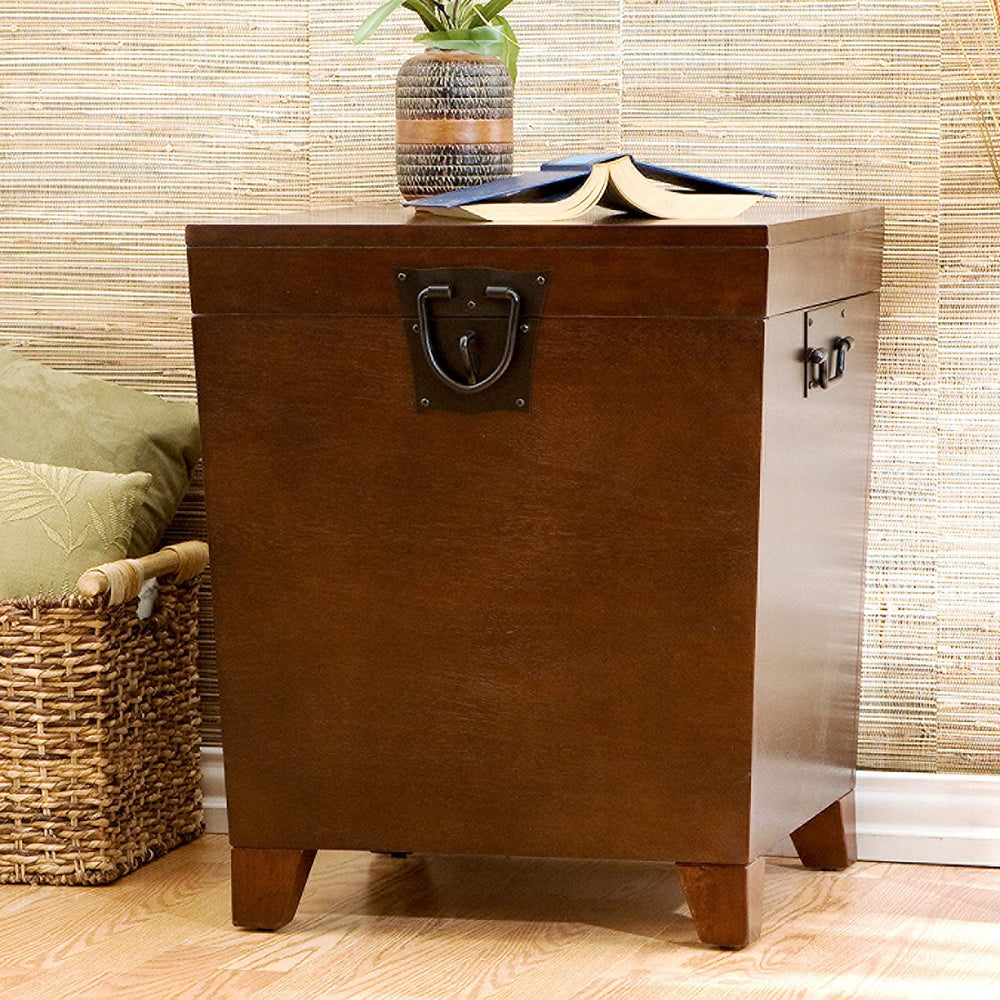 Espresso Trunk End Table