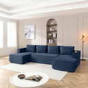 U-Shaped Modular Sectional Sofa with Chaise Lounge