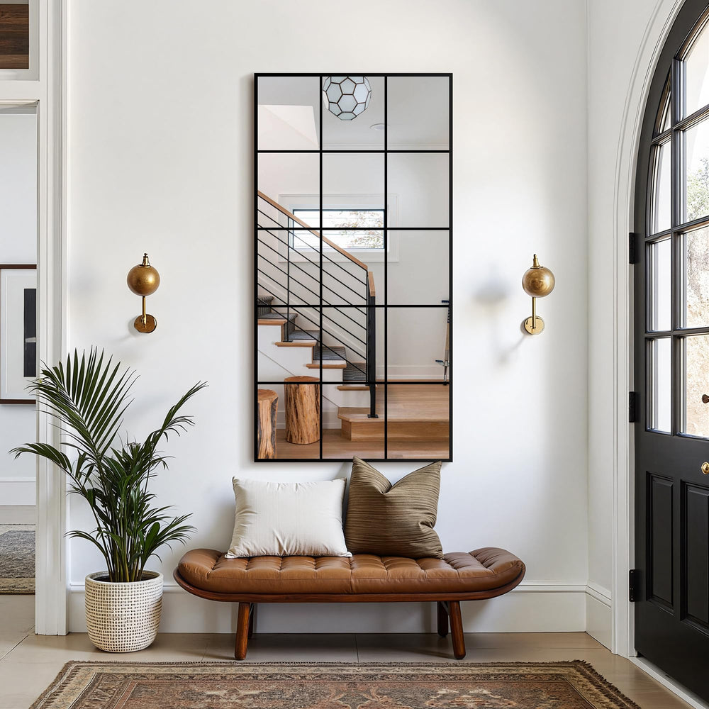 Rectangular Metal Framed Wall Mirror