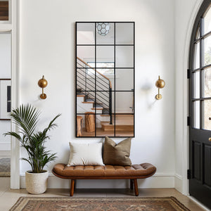 Rectangular Metal Framed Wall Mirror