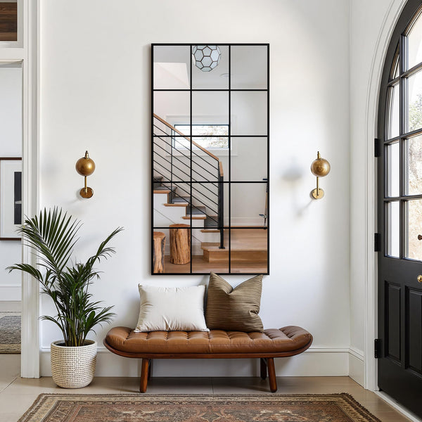 Rectangular Metal Framed Wall Mirror